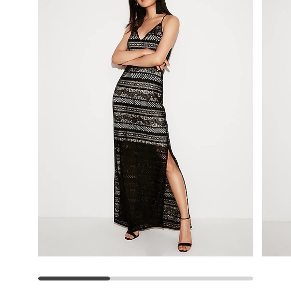 Express maxi lace dress